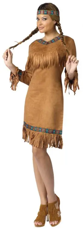 American Indian Woman Adult Costume 1 American Indian Woman Adult Costume