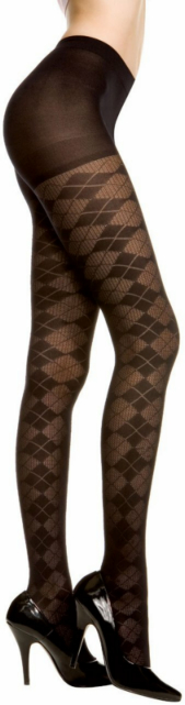 Argyle Tights Black - Adult 1 Argyle Tights Black - Adult