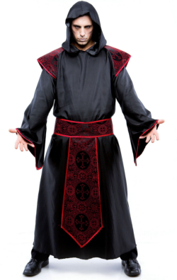 Gothic Priest Adult Plus Costume 1 Gothic Priest Adult Plus Costume