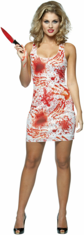 Bloody Tank Dress Adult Costume 1 Bloody Tank Dress Adult Costume