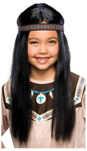Child Black Pocahontas Wig 1 Child Black Pocahontas Wig