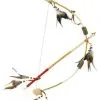 Feathered Indian Bow And Arrow Set