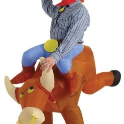 Inflatable Cowboy On Bull Or Horse