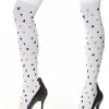 Card Print Queen Of Hearts Stockings