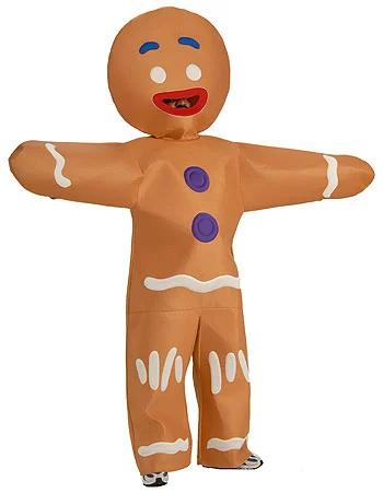 Adult Gingerbread Man Costume 1 Adult Gingerbread Man Costume