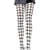 Black And White Diamond Tights