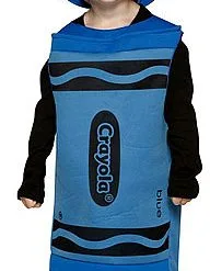 Toddler Blue Crayon Costume