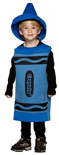 Toddler Blue Crayon Costume 1 Toddler Blue Crayon Costume