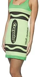 Sexy Screamin' Green Crayon Dress