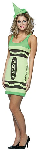 Sexy Screamin' Green Crayon Dress 1 Sexy Screamin' Green Crayon Dress