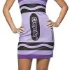 Sexy Wisteria Crayon Dress