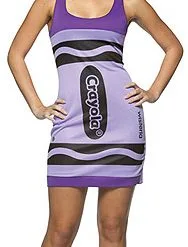 Sexy Wisteria Crayon Dress