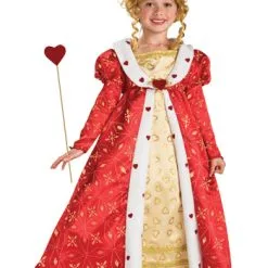 Girls Red Heart Princess Costume