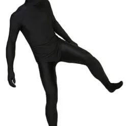 Mens Black Invisible Man Costume