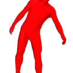 Mens Red Invisible Man Costume