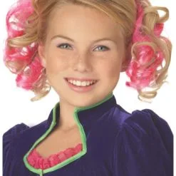 Pink Curly Hair Clips