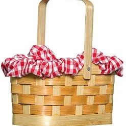 Gingham Basket Handbag