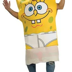 Spongebob Costume With Drop-down Front