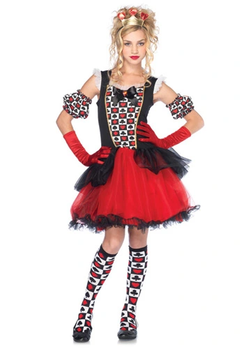Teen Playing Card Queen Costume 1 Teen Playing Card Queen Costume