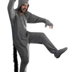 Grey Wolf Pajama Costume